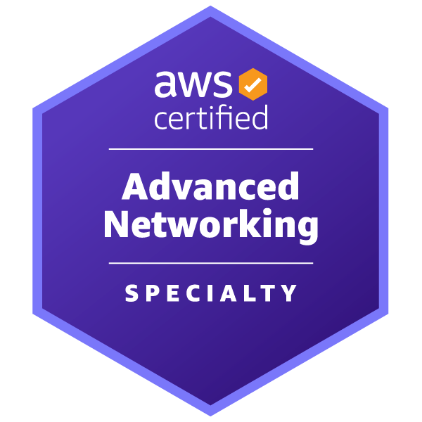 AWS Certified Advanced Networking Specialty badge